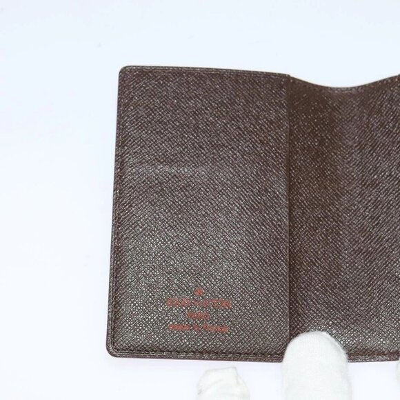 LOUIS VUITTON Damier Ebene Agenda Mini Day Planner Cover R20705 LV Auth 118844 - Picture 9 of 16